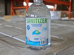 Sanitizer, a disinfectant that effectively kills germs and bacteria on hands and surfaces.