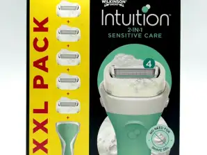 WILKINSON SWORD INTUITION SENSITIVE CARE WOMEN'S RAZOR + 5 REPLACEMENT BLADES