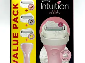 WILKINSON SWORD INTUITION VARIETY WOMEN RAZOR + 3 BLADES