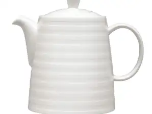 White porcelain St. James hotel grade coffee pots with lid 900ML