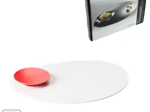 Mebel Entity 13 Assiette de service avec bol en mélamine blanc/rouge 30 cm différentes couleurs dans l’emballage de vente collor complet