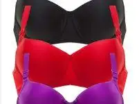 Women's bra with color variations and excellent fit.