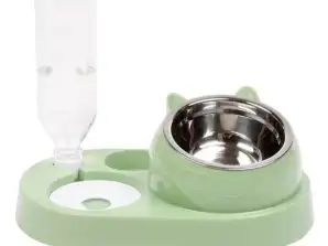 Herzberg HG 04197 : Distributeur d’eau et d’aliments pour animaux de compagnie multifonctionnel