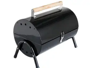 Table BBQ black 38.5 cm made of metal, in the color black