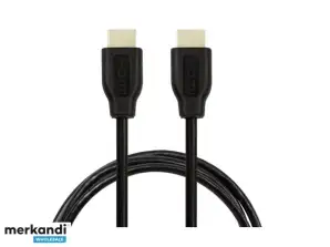 LogiLink HDMI Kabel A/M naar A/M 4K/30 Hz 0.2m Zwart CH0076