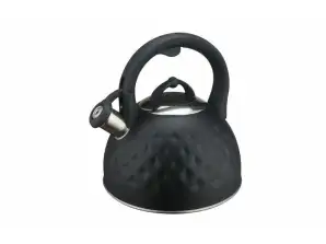 Kettle, 3L. Can be used with induction cookers. Capacity: 3.0 L. Made of high quality stainless steel. Whistling function.