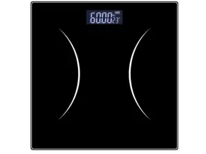 Electronic personal scale Rosberg R51650G, up to 180 kg., LCD display, Black