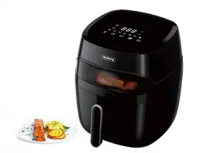 Air Fryer Rosberg R51980CA, 1350W, 5.2l., LED display, Timer, up to 200°C, Black