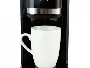 Cafeteira Rosberg R51170D, 350W, 150 ml, Chávena incluída, Desligamento automático, Preto