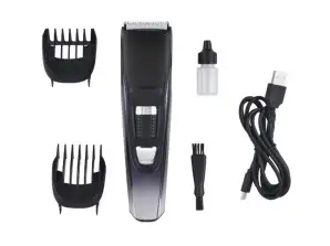 Tondeuse à cheveux rechargeable Voltz OV51810O, USB, 3W, Batterie Li, 2000MA, Étanche, Noir