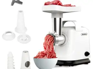 Meat grinder with tomato juicer Rosberg R51991E, 800W, Inversion control integrated switch, White