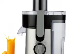 Juicer Rosberg R51160B, 600W, 1L pulp container, Low noise, Black/Inox