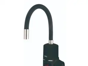 Water heater Rosberg R57100H, 3300W, 30-60°C, Flexible soft touch silicone hose, IPX4, Black