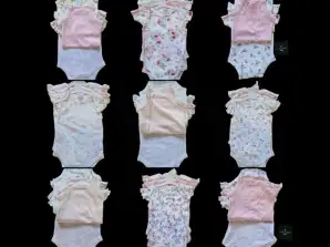 LAURA ASHLEY 3 Pack Baby Girls Short Sleeve Bodysuit Babygrow £2.50