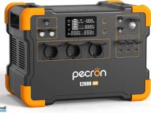 PECRON 2000W Portable Power Station Solar Generator 1920Wh LiFePO4 for Camping