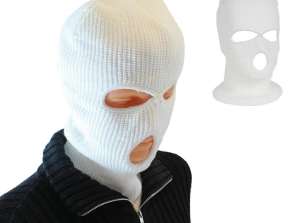 BQ42C BALACLAVA BALACLAVA 3 TROUS WHIT