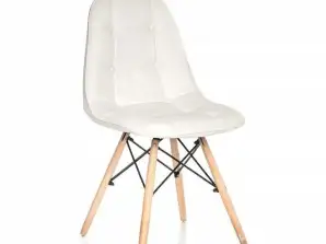 CA17C CHAIR ELEGANT LEATHER WHITE