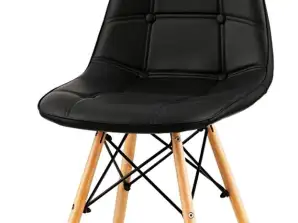 CA17D CHAIR ELEGANT LEATHER BLACK