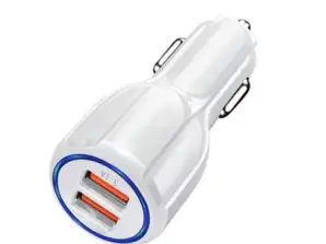 PLS34G CHARGEUR DE VOITURE 2 X USB RAPIDE