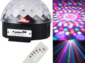 ZS39 PROJECTEUR BOULE DISCO MP3 TÉLÉCOMMANDE