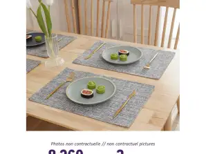 Grey placemat - 45X30 - Sale only to professionals