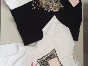 LiuJo vrouwen t-shirt veel, alle maten, 5 ontwerpen, strass versiering model