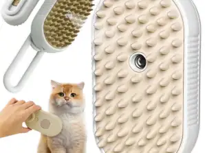 STEAM BRUSH FOR CAT ANIMAL ELECTRIC FUR GROOMING WITH HANDLE