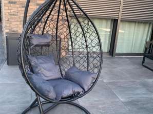 Swing Chair Hanging Swing for Garden/Balcony with Cushion