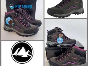 060055 Bottes de trekking Polarino. Le lot comprend un modèle avec des empiècements en cuir