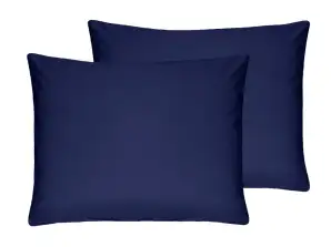 Set of 2 pieces dark blue pillows 60x70cm - 700 gram