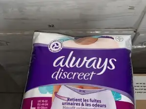 Always Discreet Inkontinenz und Wochenbett Inkontinenz Pants Gr. L, Plus, 32 Höschen, (4 x 8 Stück) für Damen, Monatspaket