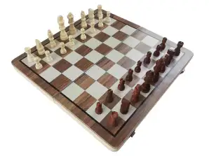 Echecs MASTER magnétique en bois 39 x 39 cm