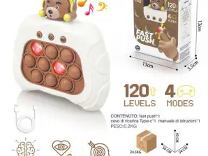 Casque d’ours, jeu de bulles portable, multifonction, anti-stress, jouets éducatifs, jeu Fast Push livré