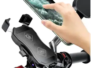 KEWIG M11B Motorcycle Phone Holder with Qi QC 3.0 Charger 15W Cza