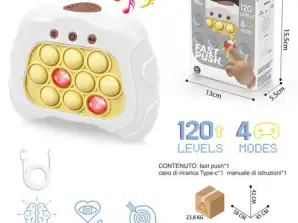 Handheld Bubble Game, Multifunktion, Stressabbau, Lernspielzeug, Fast Push Game kommt mit Ladekit, Zappelspielzeug