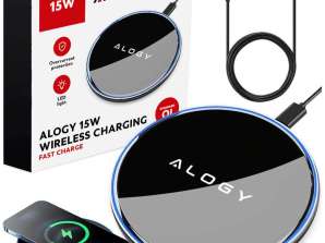 Alogy Qi LED Caricabatterie 15W Wireless +