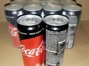 Coca Cola Sortimenty Ukrajinské Elegantní plechovky 12x33cl i jiné druhy nealkoholických nápojů