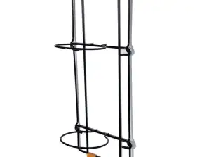 Artstone Wandhänger aus schwarzem Metall für Pflanztöpfe 50x20cm