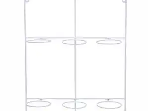 Cintres muraux Artstone en métal blanc pour 6 pots de fleurs 39x50cm