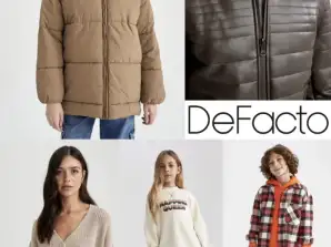 DeFacto Winter Mix Clothing Stock för kvinnor, män och barn