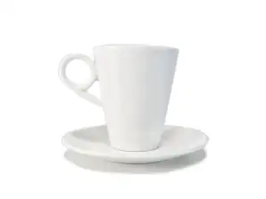 White porcelain St. James coffee cup and saucer sets 150ML