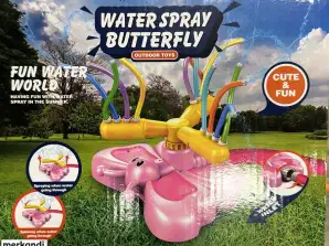 Water Toys – Summer Toys – Garden Toys – Water Fountain – Bath Toys – Outdoor Toys – Pink Butterfly