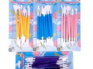 CAKE DECORATOR PLASTIC TOOLS DOUBLE-SIDED MODELING 8PCS XJ4530