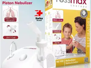 Rossmax Piston Nebulizer NE100 with 2in1 Cup 4715139600200 White