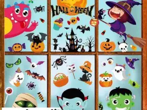 Halloween raamstickers (10 stickers in set) SPOOKCLINGS