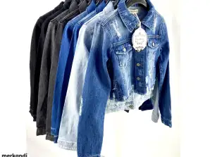 35 Pcs Women's Jackets Denim Jackets Coats Mix Women's Clothing, Textile Wholesale for Resellers Remaining