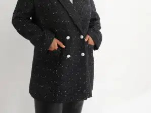 2,90 € chacun, MIX Stock Blazer en simili cuir pour femmes, adapté au printemps, à l’automne, à l’hiver, textiles kilométriques, vêtements pour femmes, A-stock