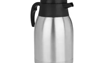 KR-5112 Termos - Paslanmaz çelik - 1500 ml - Çift cidarlı - Yalıtımlı sürahi - Cezve