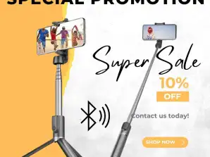 Bluetooth Selfie Stick InstaPic: В розов и черен цвят - Страхотна цена!