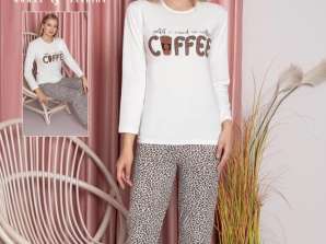 Women's pyjamas for wholesale, long-sleeved version.